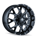 WARRIOR (8015) BLK/MILLED SPOKES 18-1
