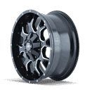WARRIOR (8015) BLK/MILLED SPOKES 18-2