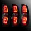 2007-2014 Chevy Suburban 1500 2500 / Tahoe LED Sequential Taillights - Gloss Black / Clear-8