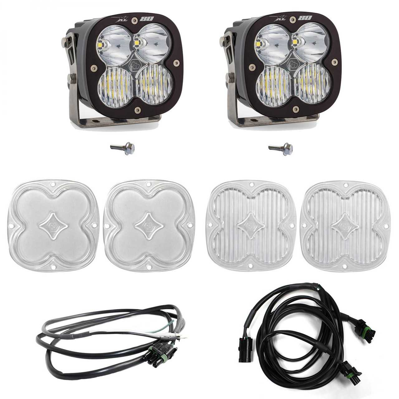 Bronco A Piller Light Kit 21-Up Ford Bronco XL80 D/Cr Baja Designs