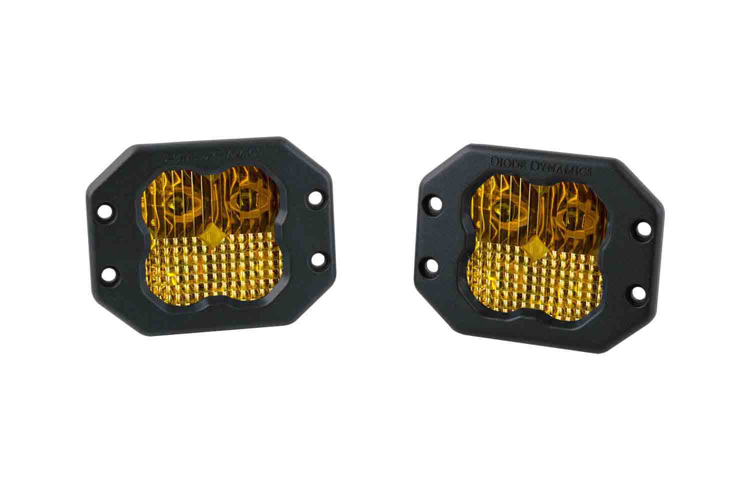 Diode Dynamics - SS3 LED Pod Pro Yellow Combo Flush (pair) - DD6721P