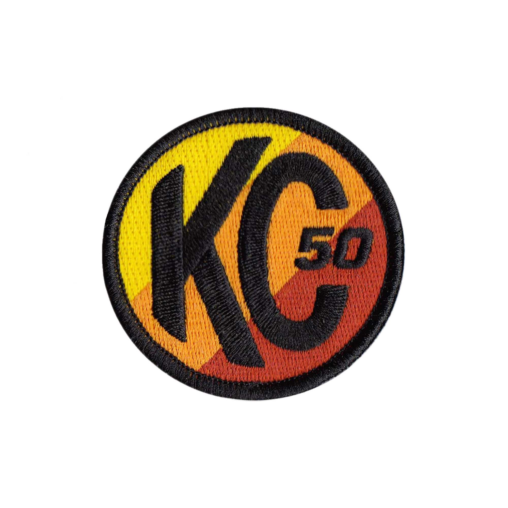 KC Racer 50 Hook and Loop Patch - Round - 2.5 inch - 7005