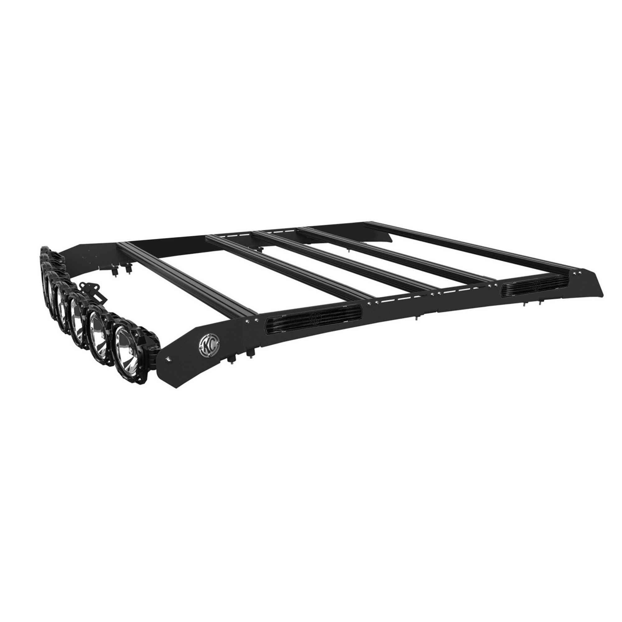 KC HiLiTES M-RACK KIT - 50 in Pro6 Light Bar Roof Rack - Side Blackout Plates - 07-18 Toyota Tundra Crew Max - 92164