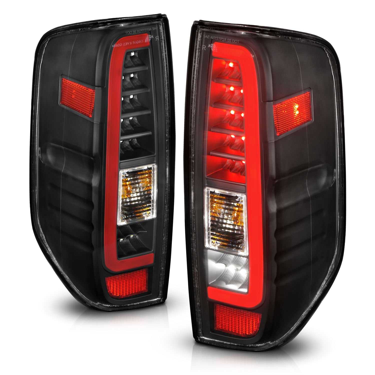 LED TAIL LIGHTS W/ LIGHT BAR BLACK