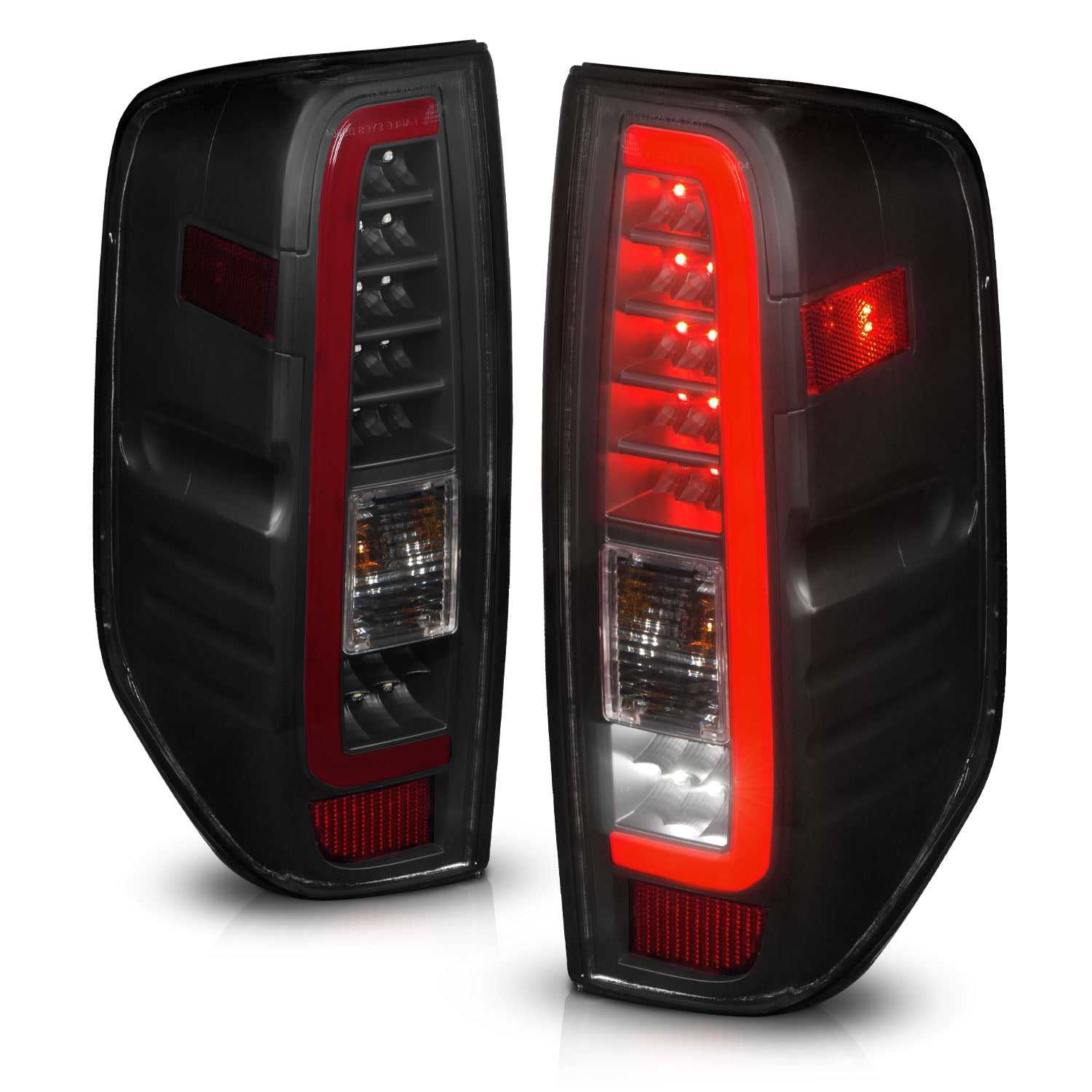 LED TAIL LIGHTS W/ LIGHT BAR BLACK