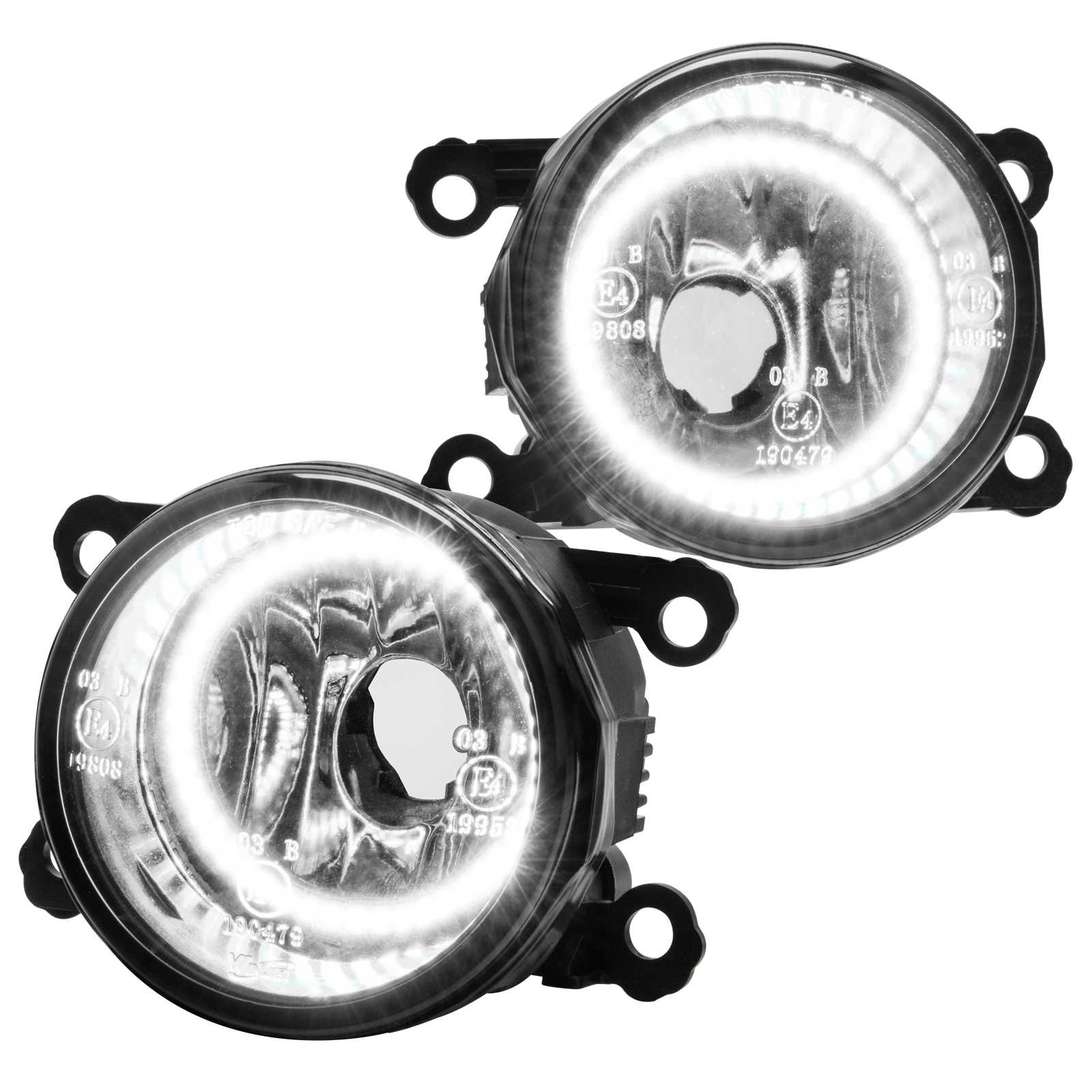 2005-2017 Nissan Frontier Pre-Assembled LED Halo Fog Lights - (Chrome Bumper)