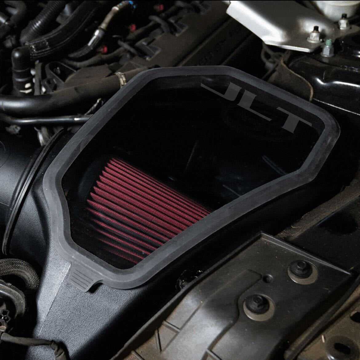 S&B JLT Cold Air Intake with Snap-In Lid Dry Filter For 2015-2022 Ford Mustang GT350 5.2L Cotton Cleanable Red - CAI-75-5148D