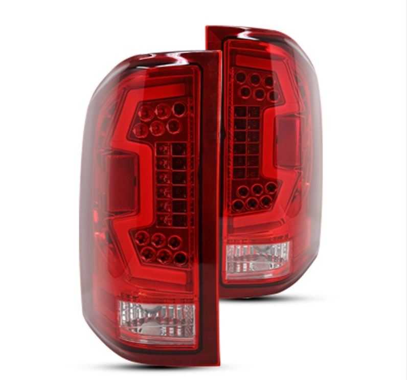 2008-2013 Chevy Silverado 1500 / 2008-2014 Chevy Silverado 2500 HD 3500 HD / 2007 Chevy Silverado 1500 2500 3500 New Body LED Sequential Taillights - Chrome / Red