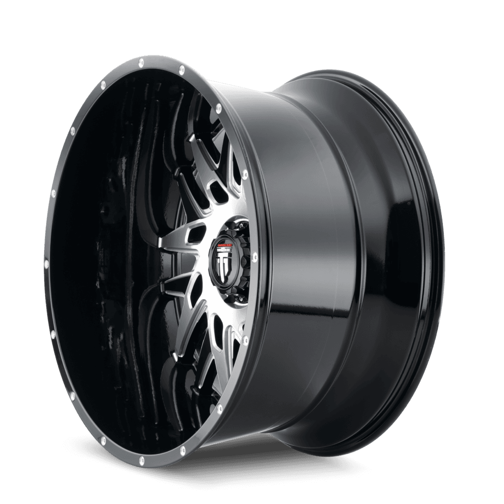 American Truxx DNA AT184 Gloss Black Machined 22X12 6-139.7 -44mm 106.1mm - AT184-221283BM-M