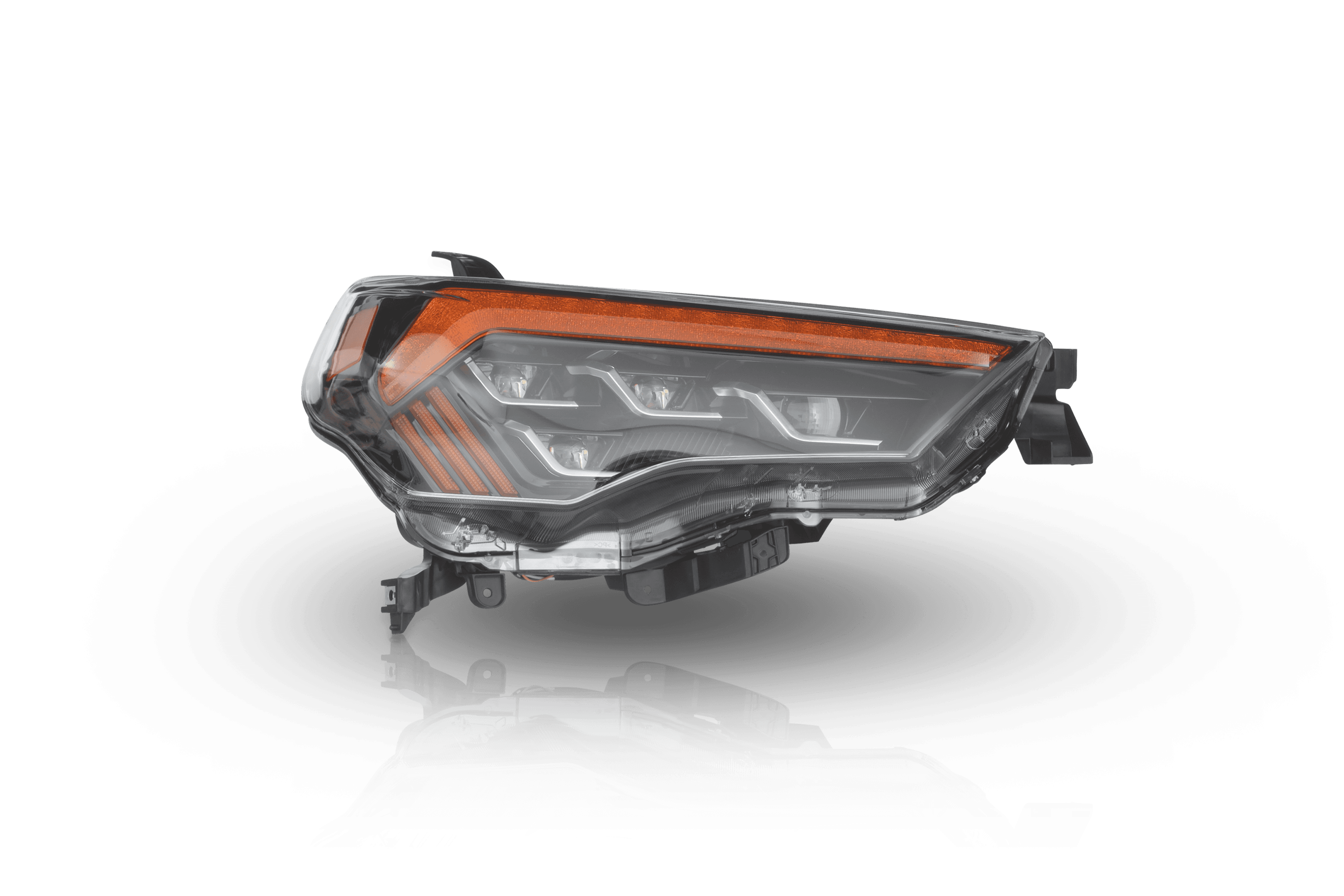 2014-2023 Toyota 4Runner Sol Series Headlights - Glossy Black Clear