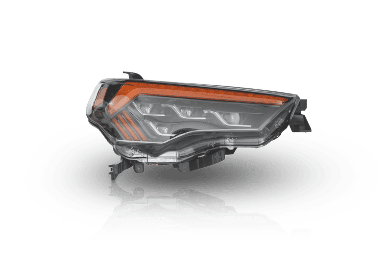 2014-2023 Toyota 4Runner Sol Series Headlights - Glossy Black Clear