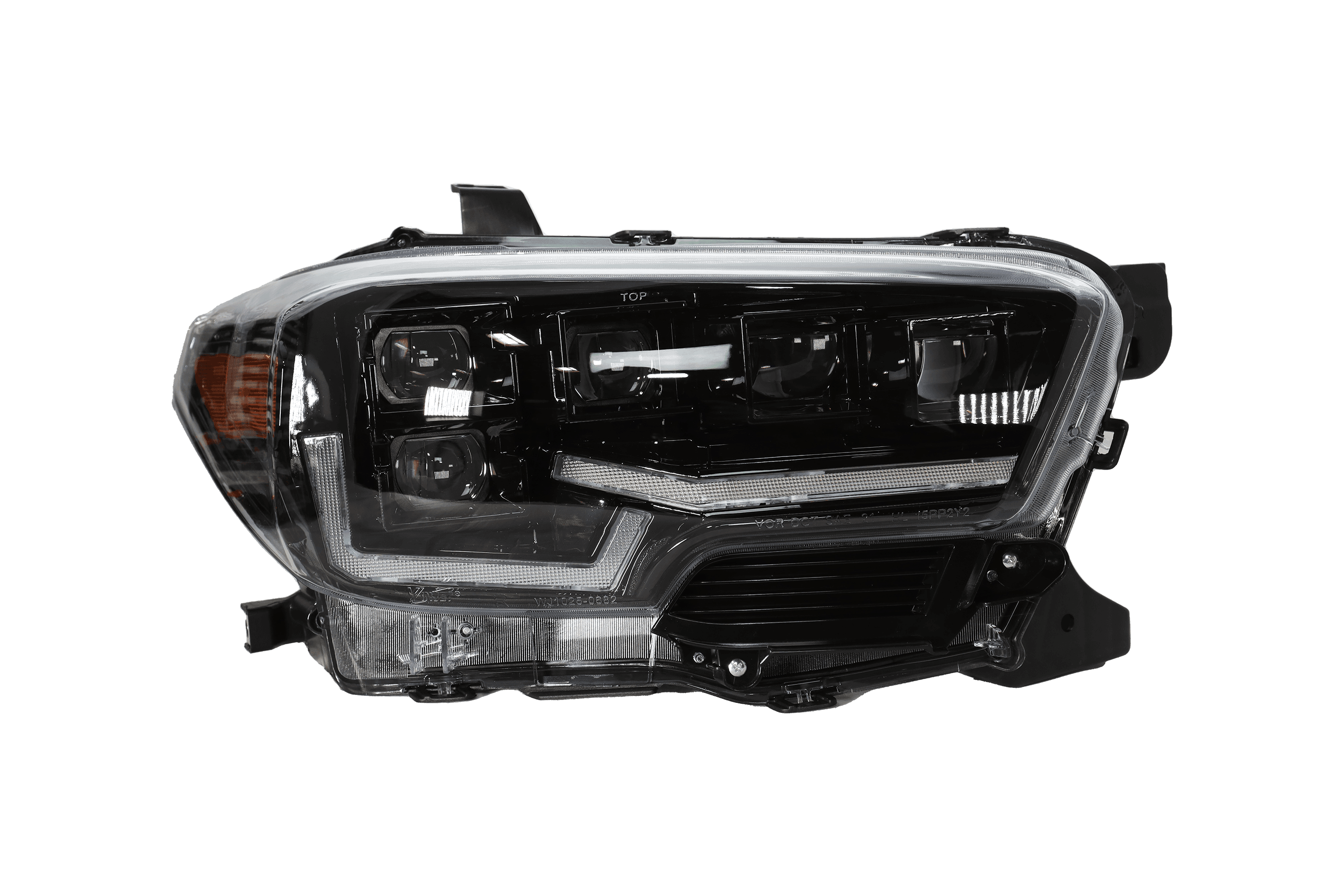 2016-2023 Toyota Tacoma Rogue Series Headlights - Glossy Black Clear