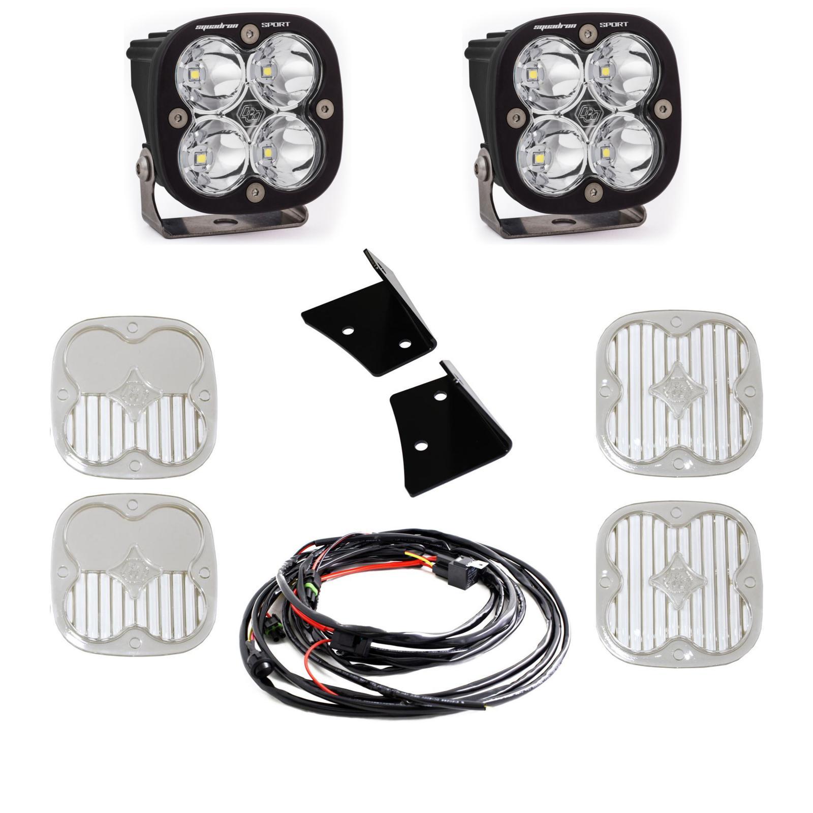 Baja Designs Jeep, JK Squadron Sport Spot A-Pillar Kit Baja Designs - 447796