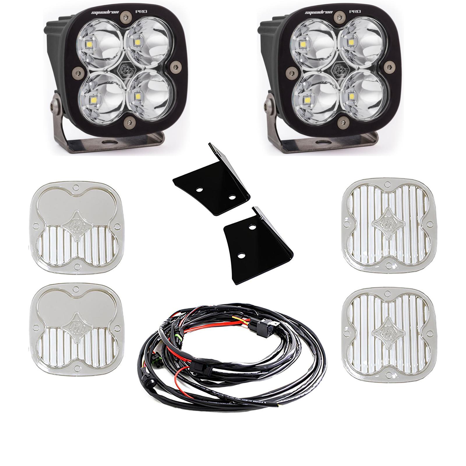Baja Designs Jeep, JK Squadron Pro Spot A-Pillar Kit Baja Designs - 447797