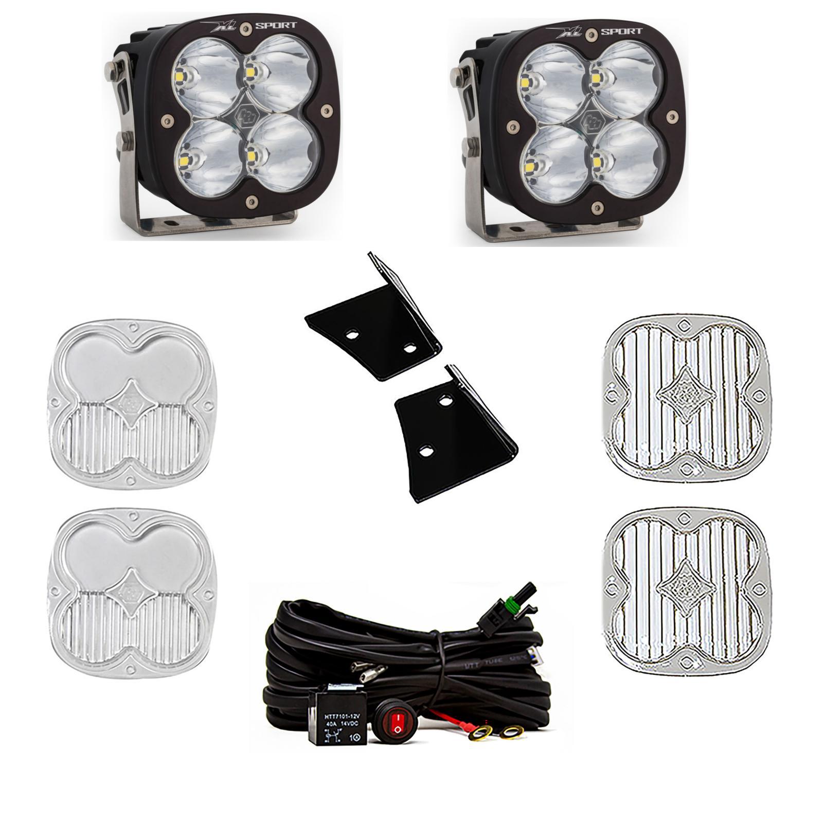 Baja Designs Jeep JK XL Sport Spot A-Pillar Kit Baja Designs - 447798