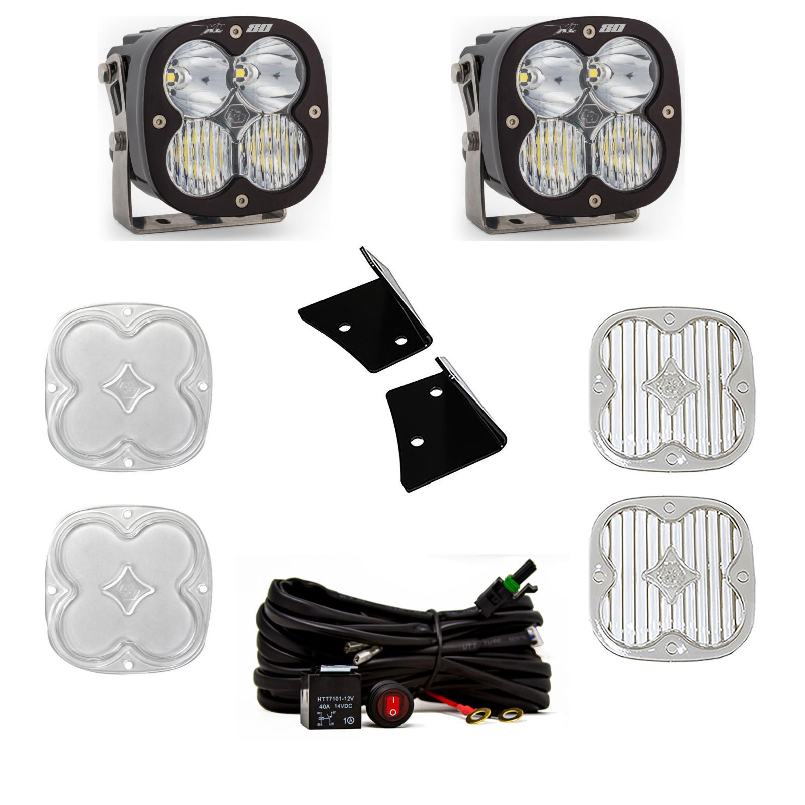 Baja Designs Jeep JK XL80 Drive/Combo A-Pillar Kit Baja Designs - 447800