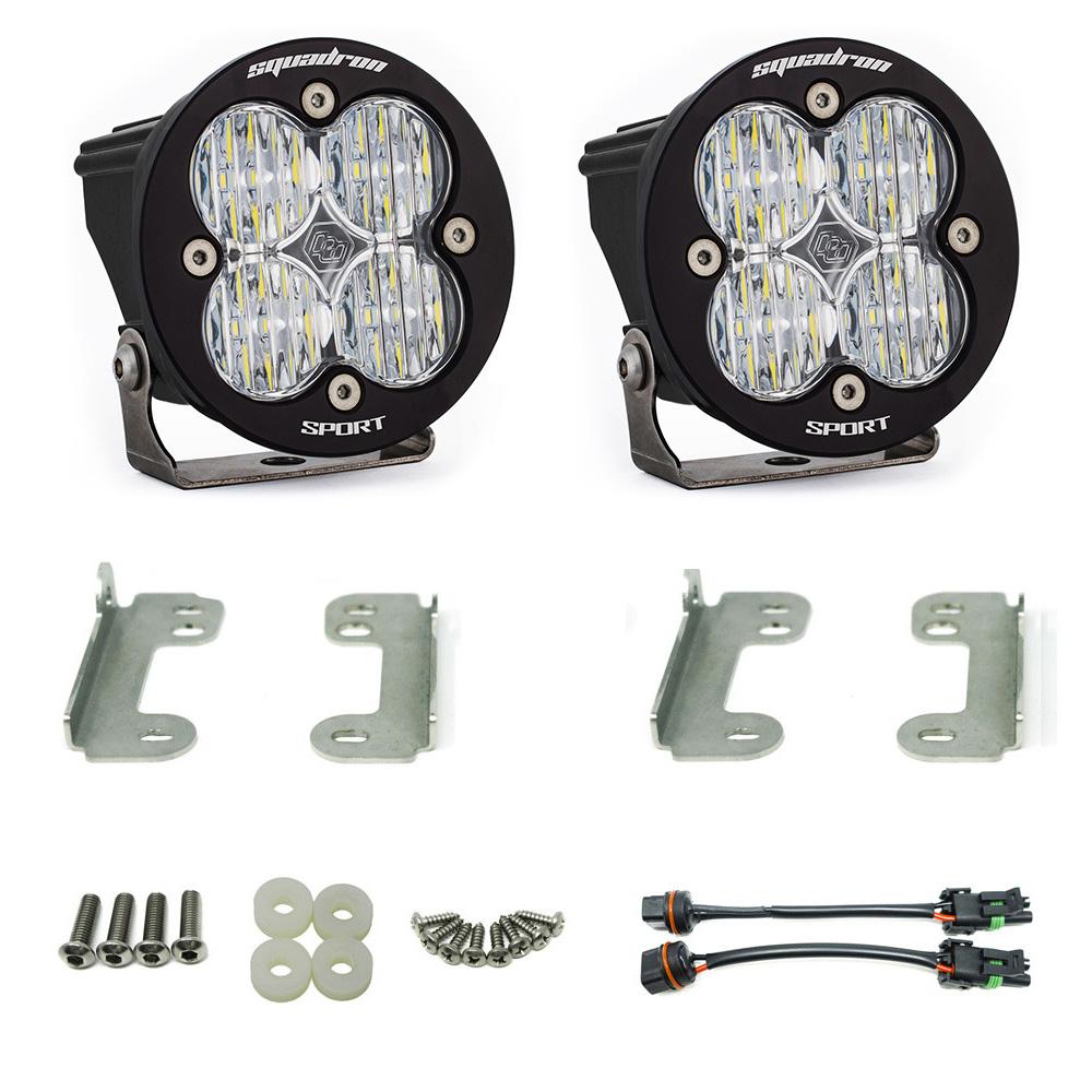 Baja Designs Jeep JK Fog Pocket Kit 07-17 Wrangler JK Squadron R Sport Baja Designs - 587503