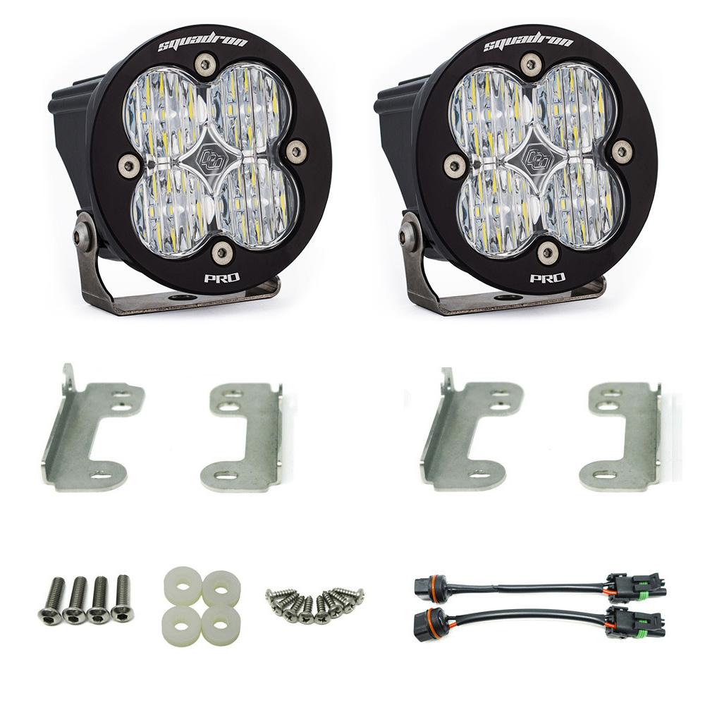 Baja Designs Jeep JK Fog Lights Pocket Kit Squadron R Pro Baja Designs - 597503