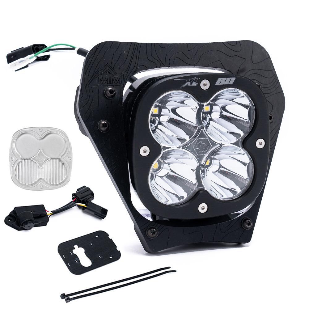 Baja Designs KTM XL80 D/C Headlight Kit w/ Dimmer 2024 450 XCF-W 350 XW-F 500 XW-F Spot Clear - 677103