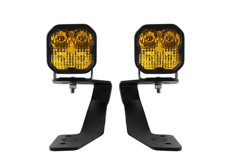 Diode Dynamics - SS3 LED Ditch Light Kit for Subaru Crosstrek/WRX, Pro Yellow Combo - DD6561