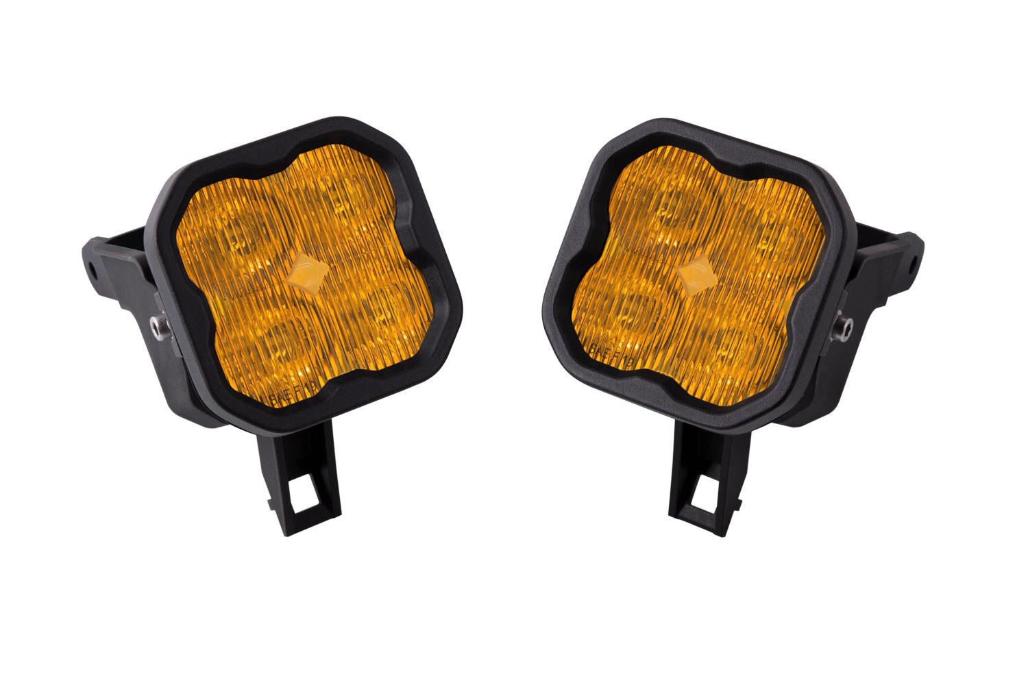 Diode Dynamics - SS3 LED Pod Max Type SDX Kit Yellow SAE Fog - DD6703