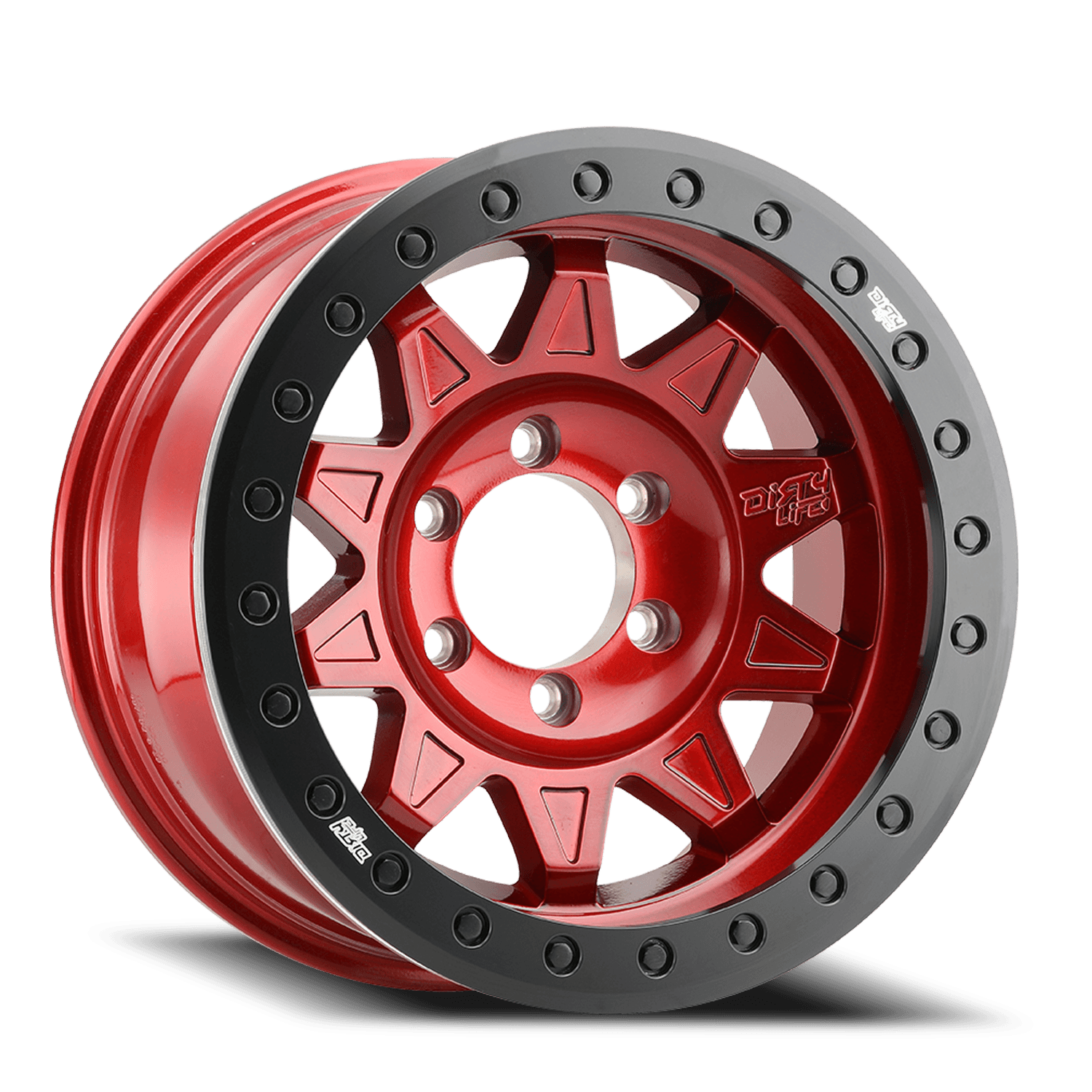 Dirty Life Dirty Life Roadkill Race 9302 Gloss Crimson Candy Red 17X9 5-127 -38Mm 71.5Mm - 9302-7973R38