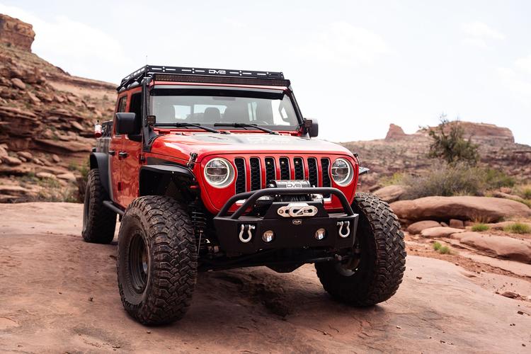 DV8 2007-2024 Jeep JK, JL, & JT Pocket Front Bumper - FBJL-04