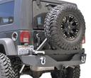 DV8 2007-2018 Jeep JK Mid Width Rear Bumper & Tire Carrier | RS-1 - Bushing Style - RBSTTB-01-1