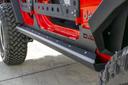 DV8 2007-2018 Jeep JK 4-Door Rock Sliders with Rock Skins - SRSOTB-13-2