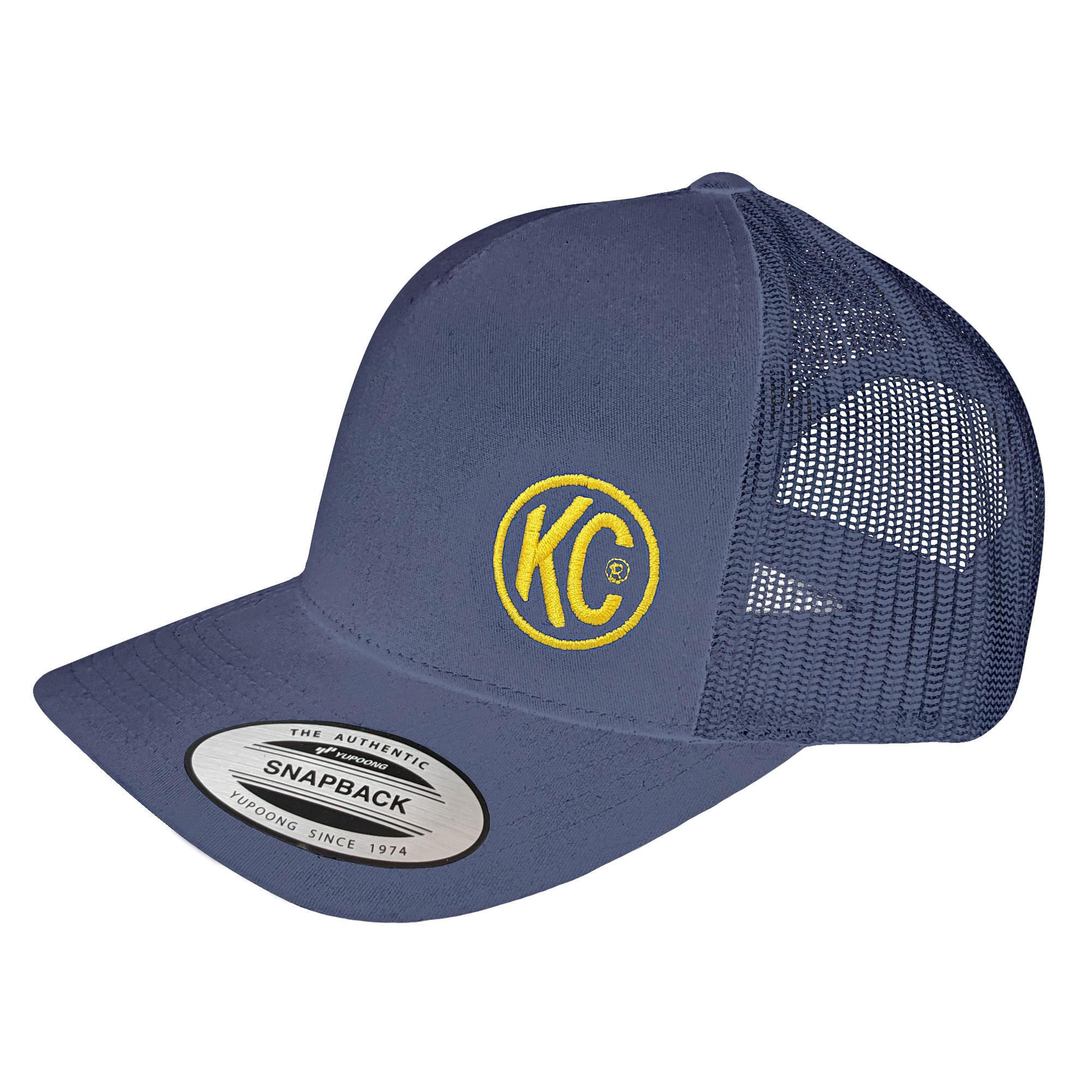 KC Curved Bill Trucker Hat - Navy - One Size - 70214