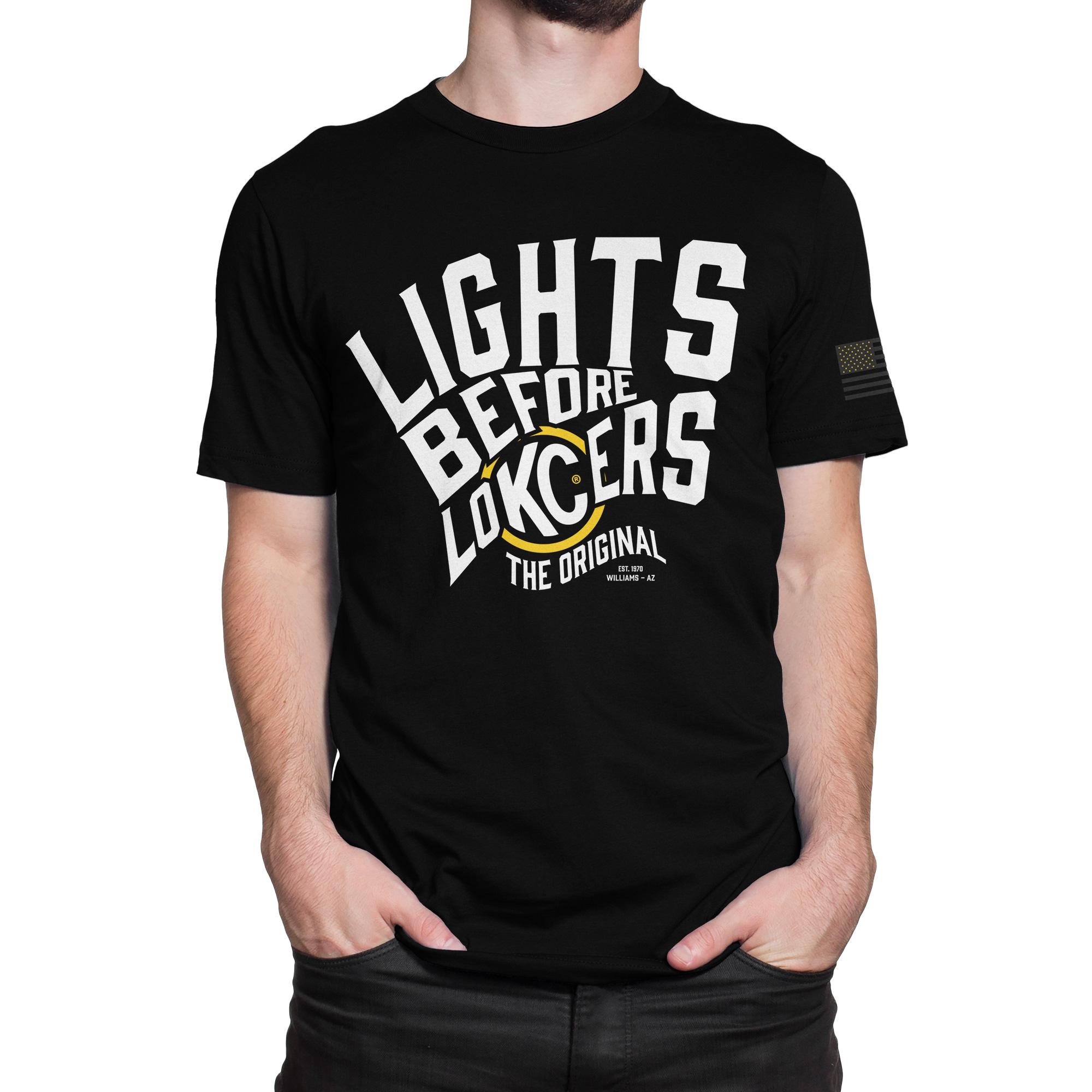 KC Lights Lockers Tee Shirt - Black - Large - 70602