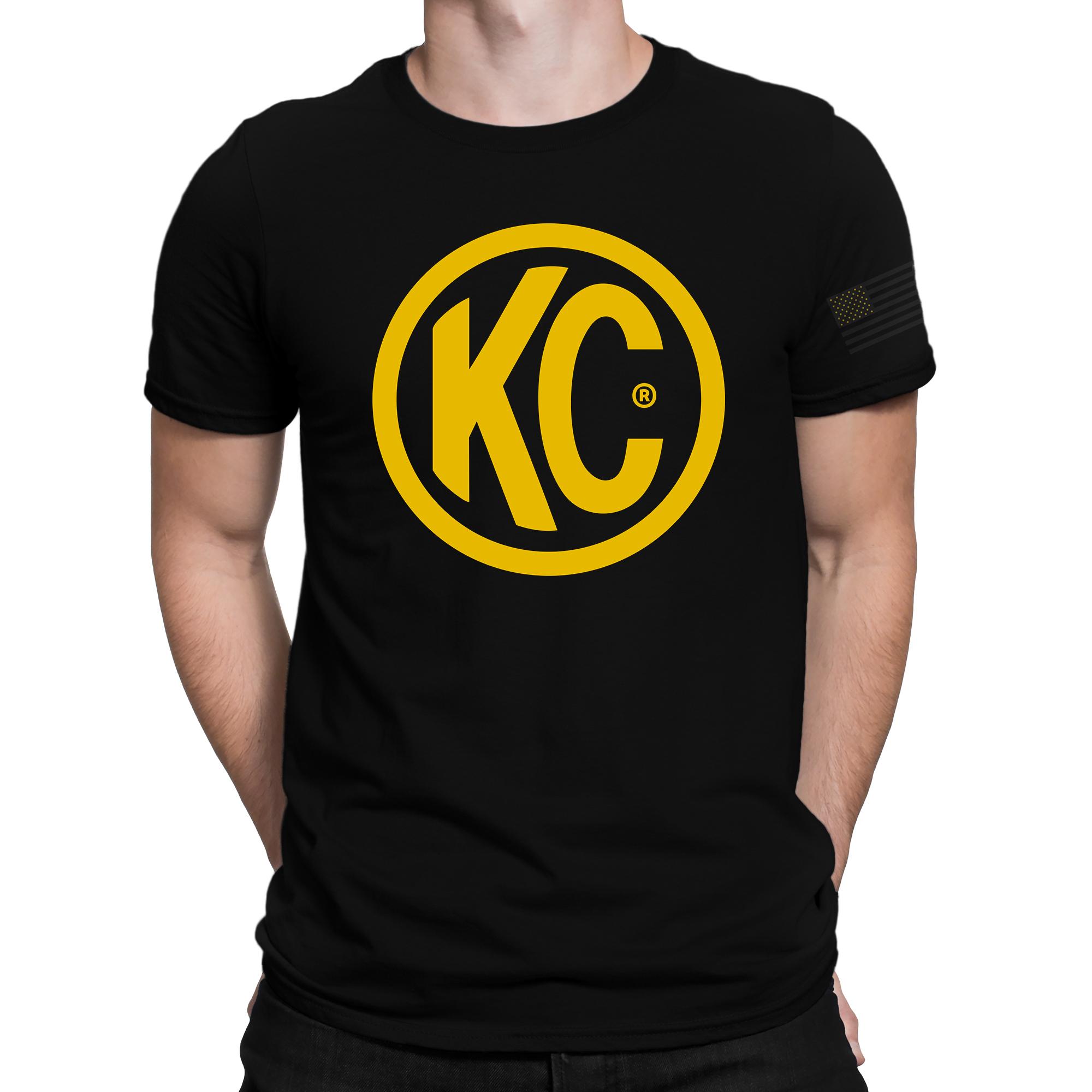 Classic Yellow Logo Tee Shirt - Black