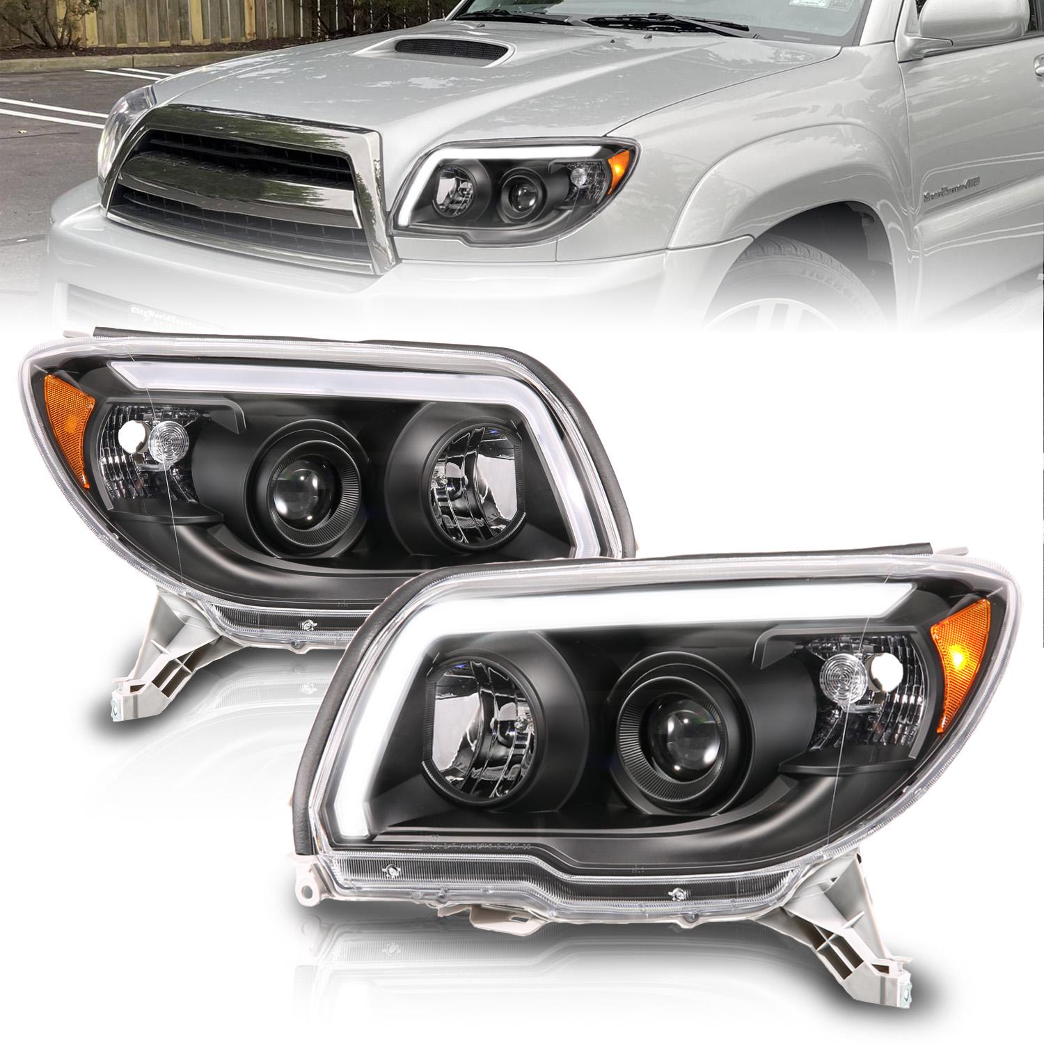 LED BAR PROJECTOR BLACK HEADLIGHT