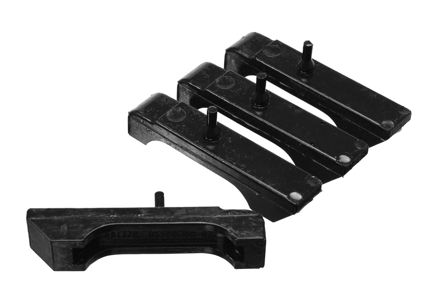 RADIATOR ISOLATOR PAD SET; BLACK; S