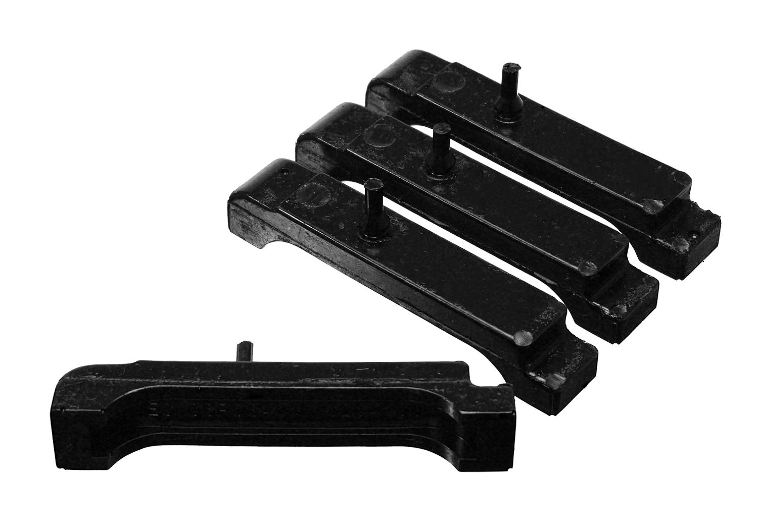 RADIATOR ISOLATOR PAD SET; BLACK; B