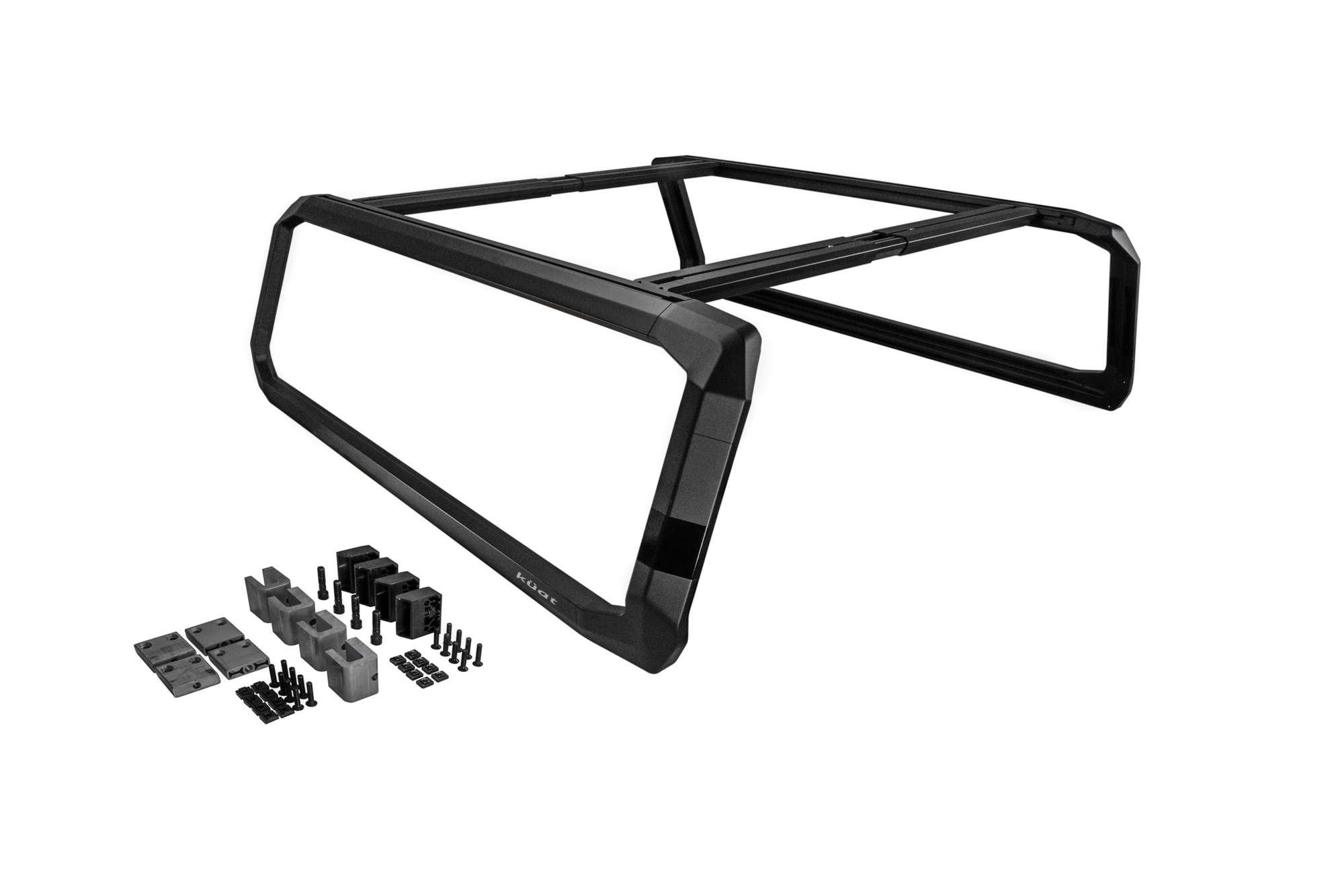 Kuat IBEX Truck Bed Rack - Mid-Size - Long-Bed - Sandy Black - IBEXC1