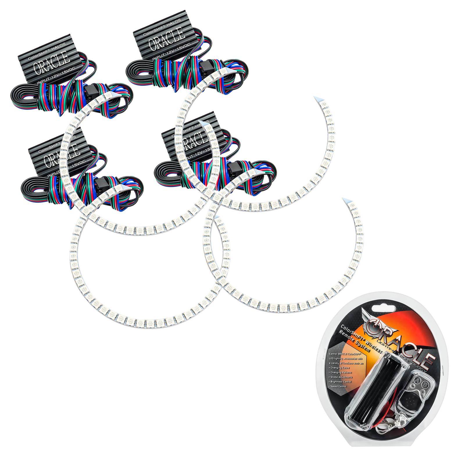 2008-2013 GMC Sierra LED Round Ring Headlight Halo Kit