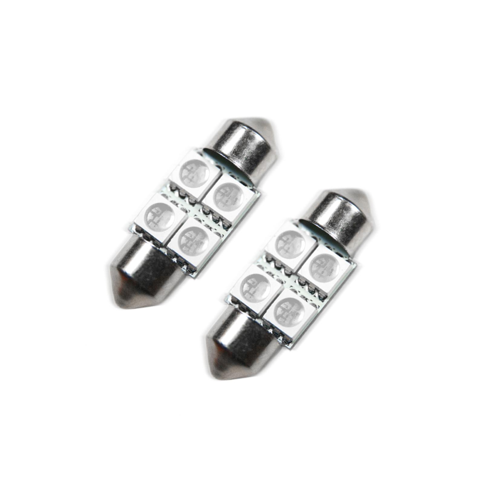 33MM 4 LED 3-Chip Festoon Bulbs (Pair)