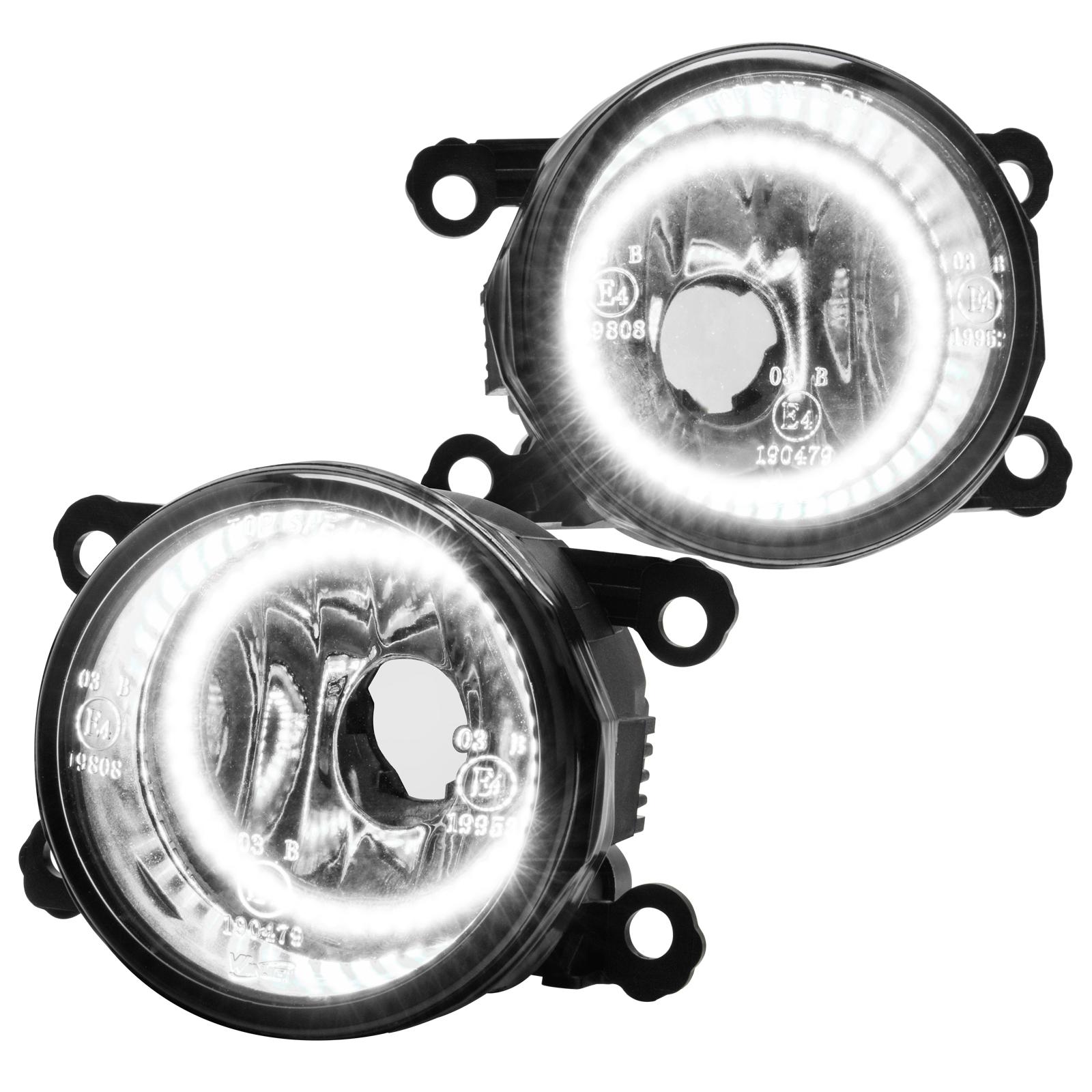 2005-2017 Nissan Frontier Pre-Assembled LED Halo Fog Lights - (Chrome Bumper)