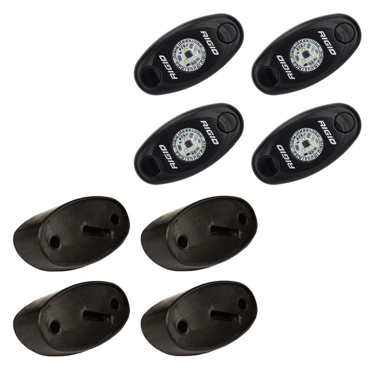 Rigid Rock Light Kit Amber Set of 4 Lights A-Series RIGID Industries - 400243