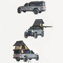 Roveroll 2019-2024 Jeep Gladiator 5 ft Bed Skynest Canopy Camper & Roof-Top Tent Combo - JP001-3