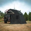 Roveroll Snail Soft Shell Roof Top Tent-Taupe Body & Black Rain Fly - 52 in - SS001-8