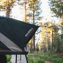 Roveroll Snail Soft Shell Roof Top Tent-Taupe Body & Black Rain Fly - 52 in - SS001-15