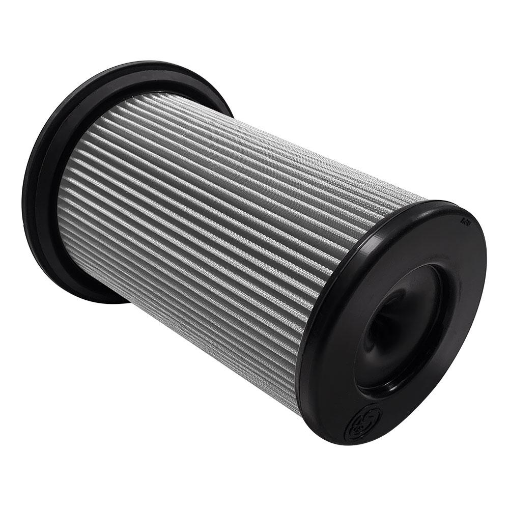 S&B Air Filter For Intake Kits 75-5137 / 75-5137D Dry Extendable White  - KF-1077D