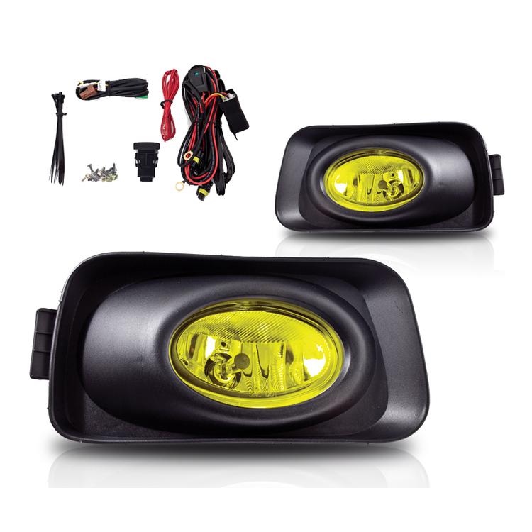 Winjet Fog Lights Oe/Replacement Style-Amber Yellow - CFWJ-0001-Y