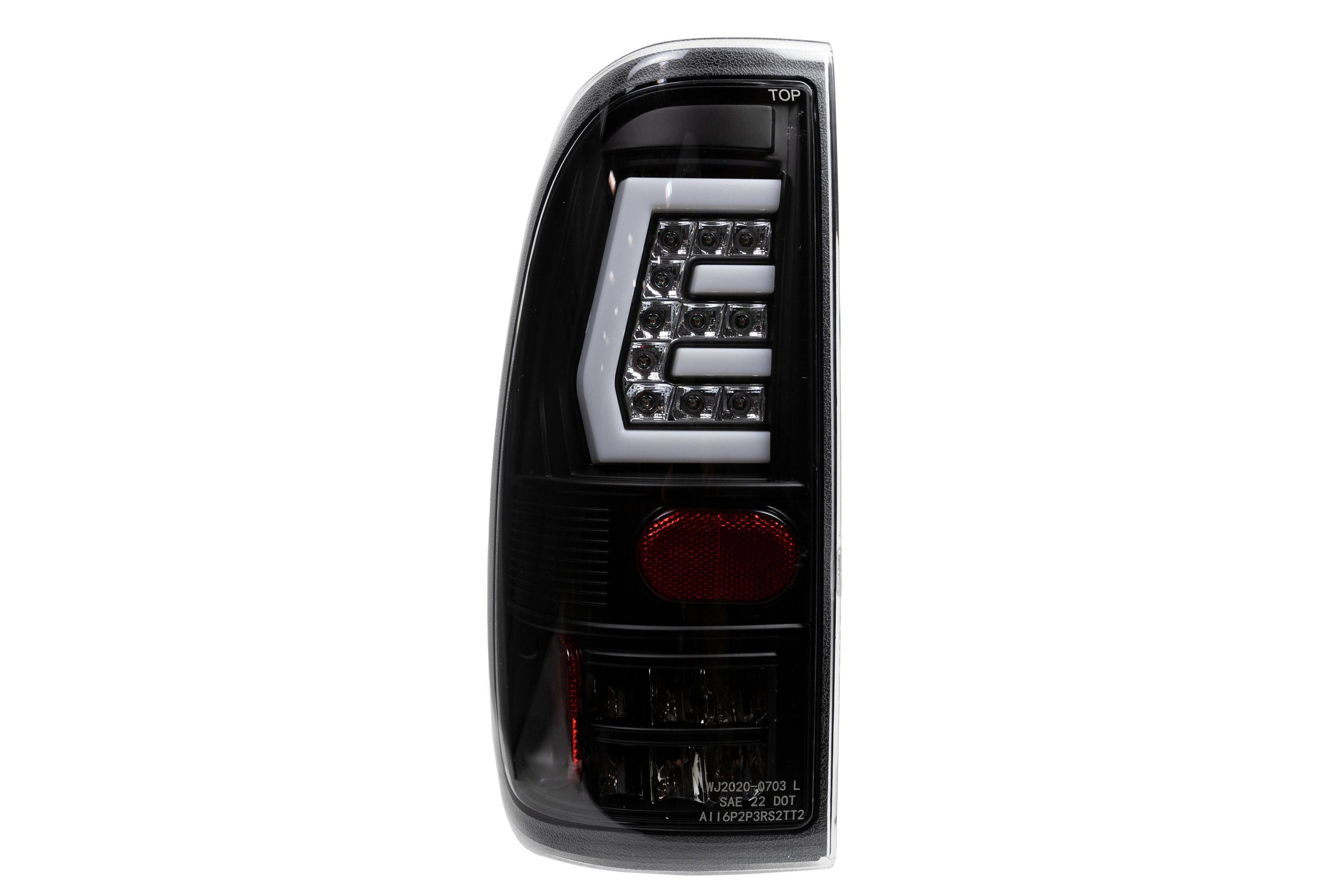 Winjet Led Tail Lights-Black / Clear - CTWJ-0703-BC