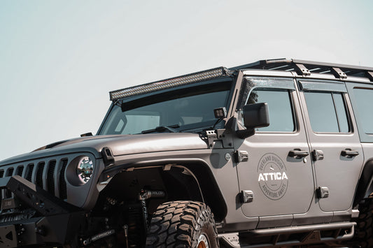 2018-2024 Jeep Wrangler JL & Gladiator JT Frontier Series Light Mount Brackets
