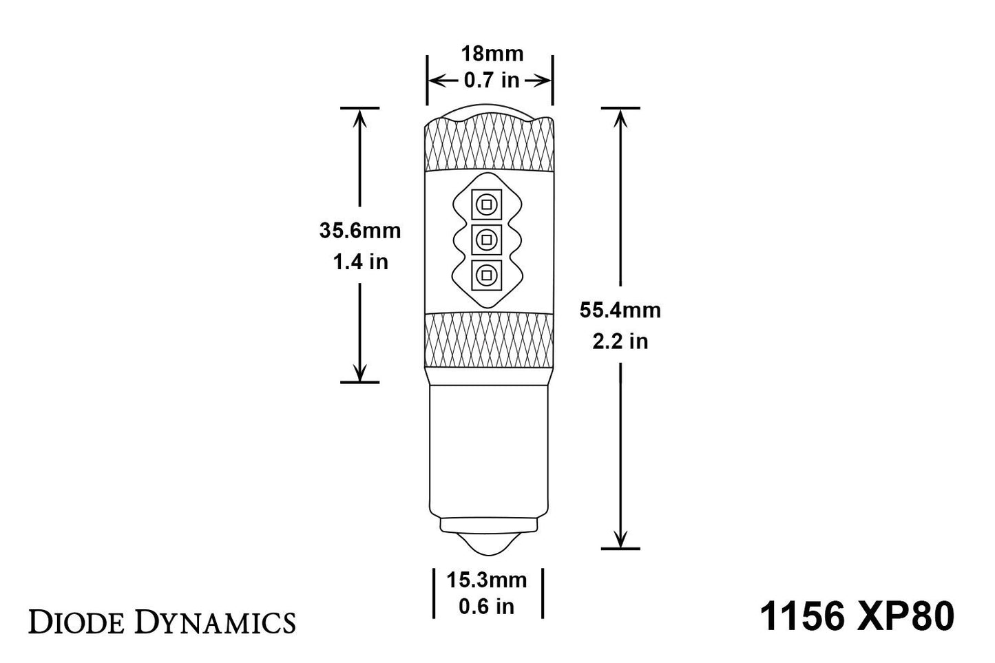 1156 XP80 Turn Signal LED Bulbs