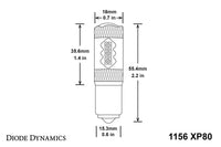 1156 XP80 Turn Signal LED Bulbs
