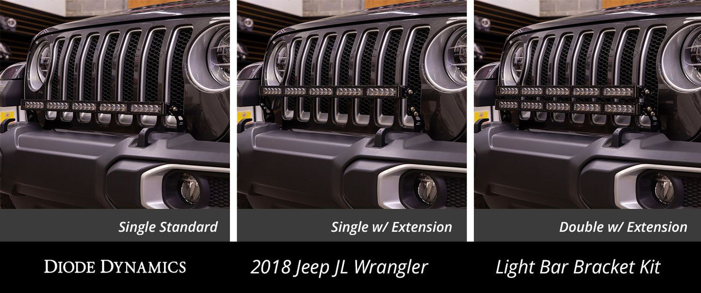 2018-2024 Jeep JL Wrangler Bumper LED Lightbar Kit